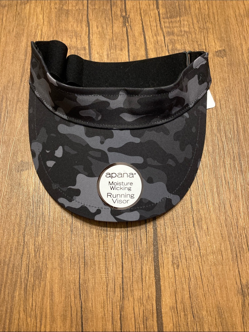 Apana Black & Gray Camo Kids Running Visor